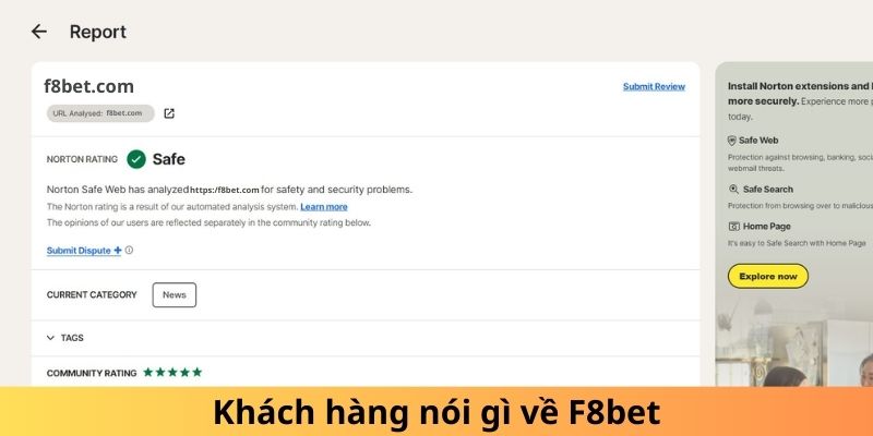 Khách hàng nói gì về F8bet
